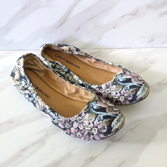 Lucky Brand Shoes - LUCKY BRAND Emmie Tapestry Floral Ballet Flats